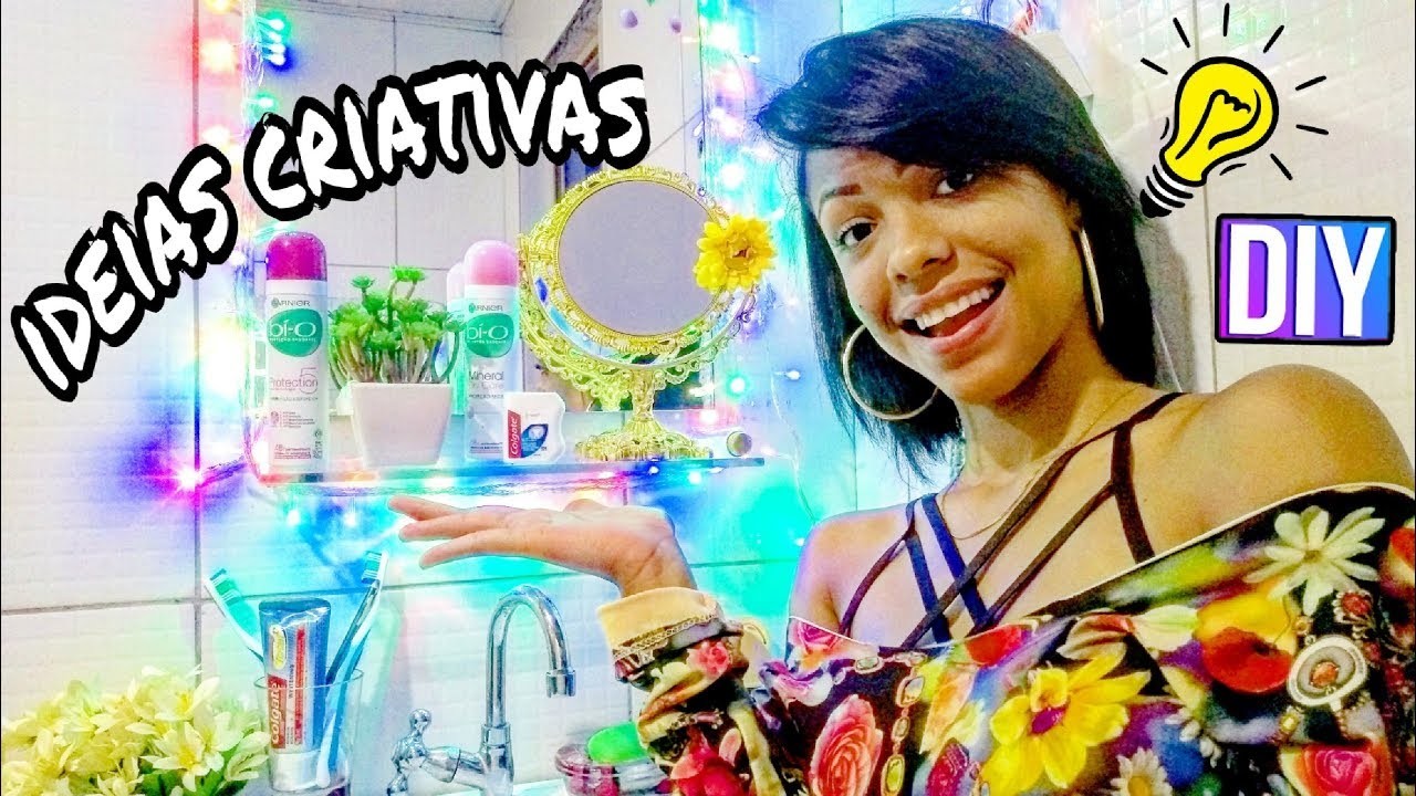 DIY: DECORAÇÃO ESPELHO LUZ PISCA  PISCA | FAÇA VOCE MESMO |