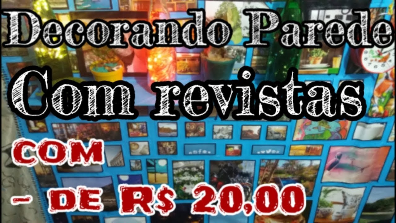 DIY DECORANDO PAREDE DO QUARTO COM REVISTAS – TudoDoSidi