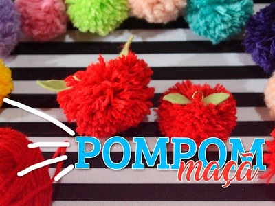 DIY | Pompom fácil  em formato de maçã