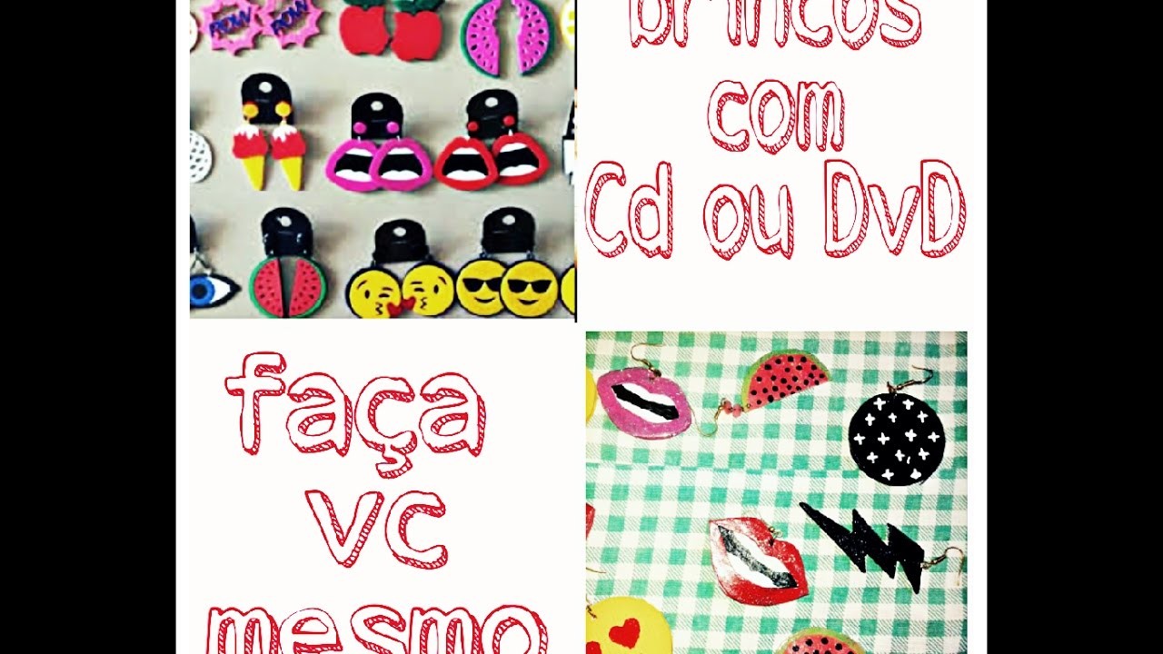Faça você mesmo Brincos de acrílico