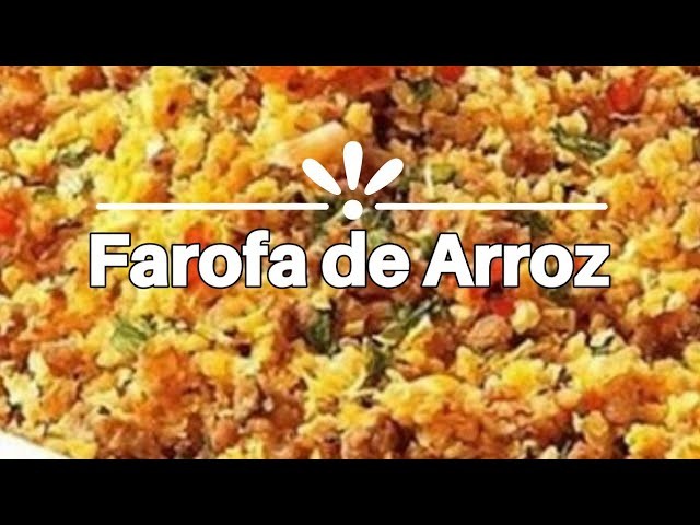 Farofa de arroz #cozinhanordestina #marifelix
