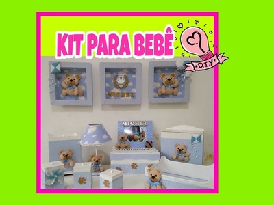 Kit Higiene Bebê MDF - Passo a Passo (DIY)