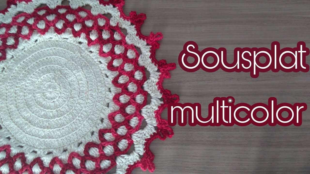 Sousplat multicolor