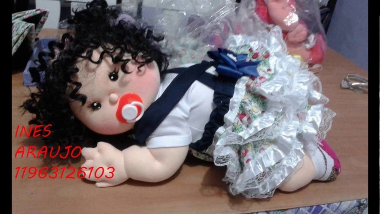 Vendas bonecas de pano com moldes