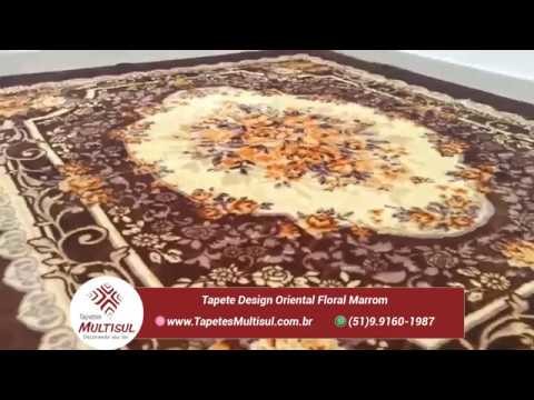 Video Tapete para Sala e Quarto Designe Oriental Marrom