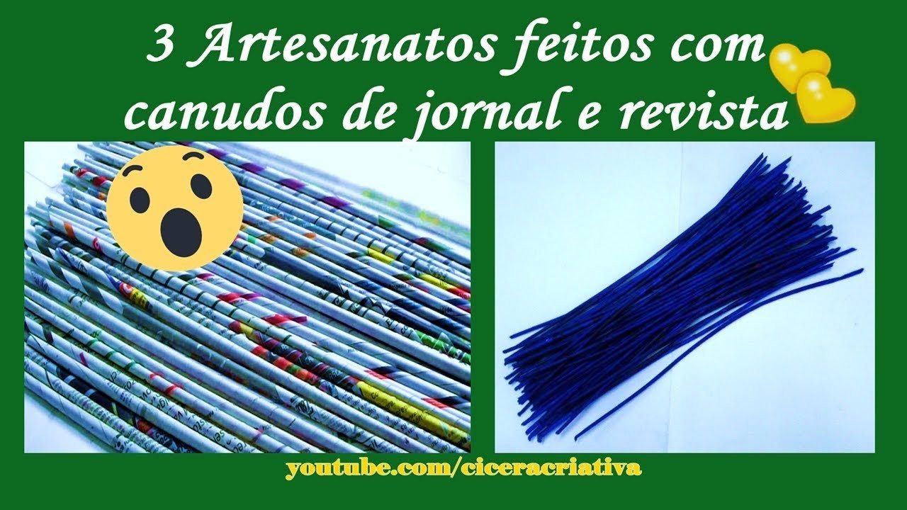 3 ideias com jornal - 3 amazing ideas with newspaper - Cicera Criativa