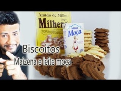 BISCOITOS DE LEITE  CONDENSADO E MAISENA.MILK BISCUITS. MOÇA AND MAIZENA
