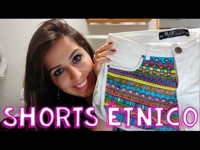 Como Fazer Estampa Étnica em Shorts