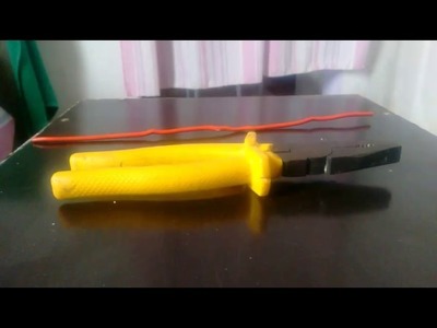 Como fazer um apoio para celular usando fio de energia ( cabo rígido 2,5 mm)