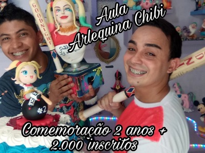 DIY - Arlequina Chibi + Comemoração 2 anos