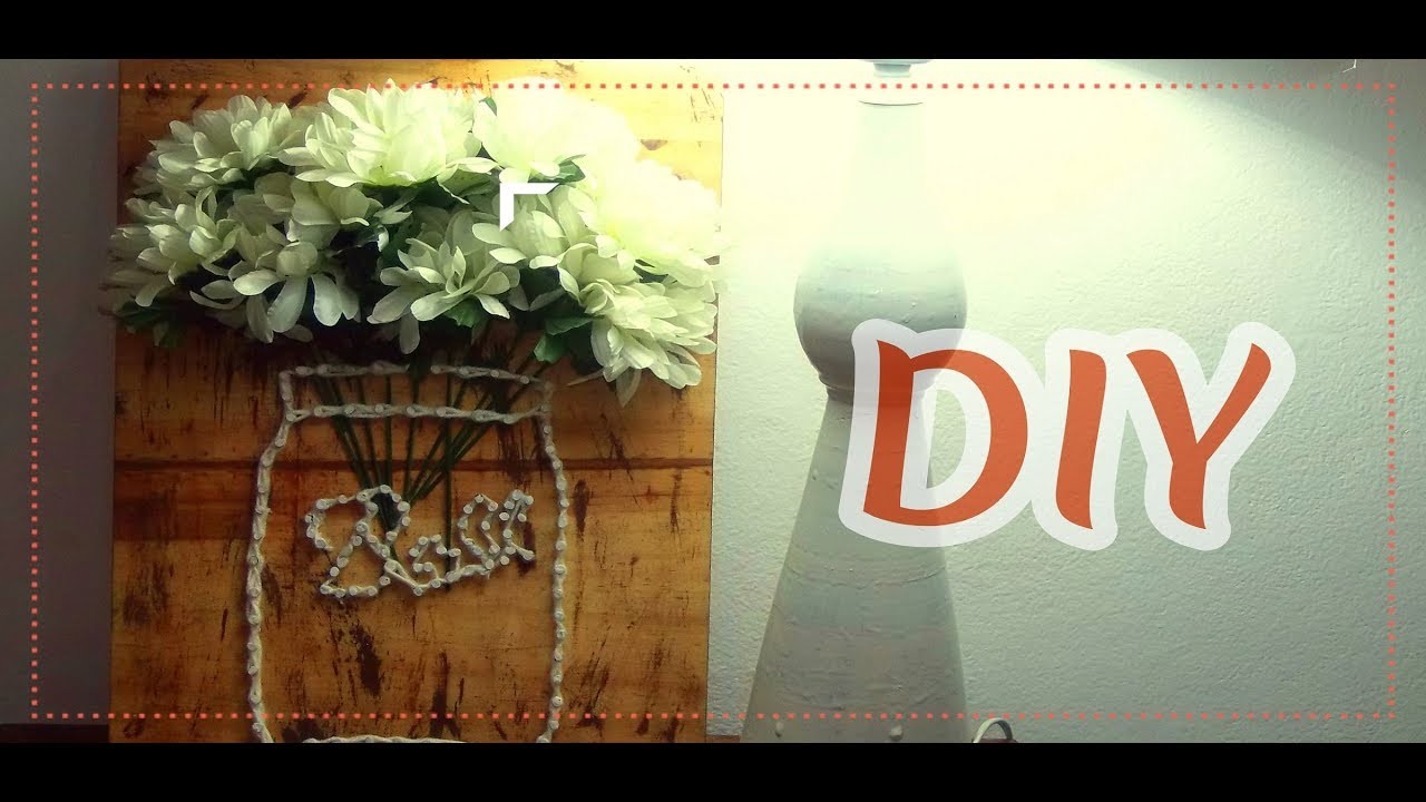 DIY- CUADRO com barbante e prego. ????????????????????????