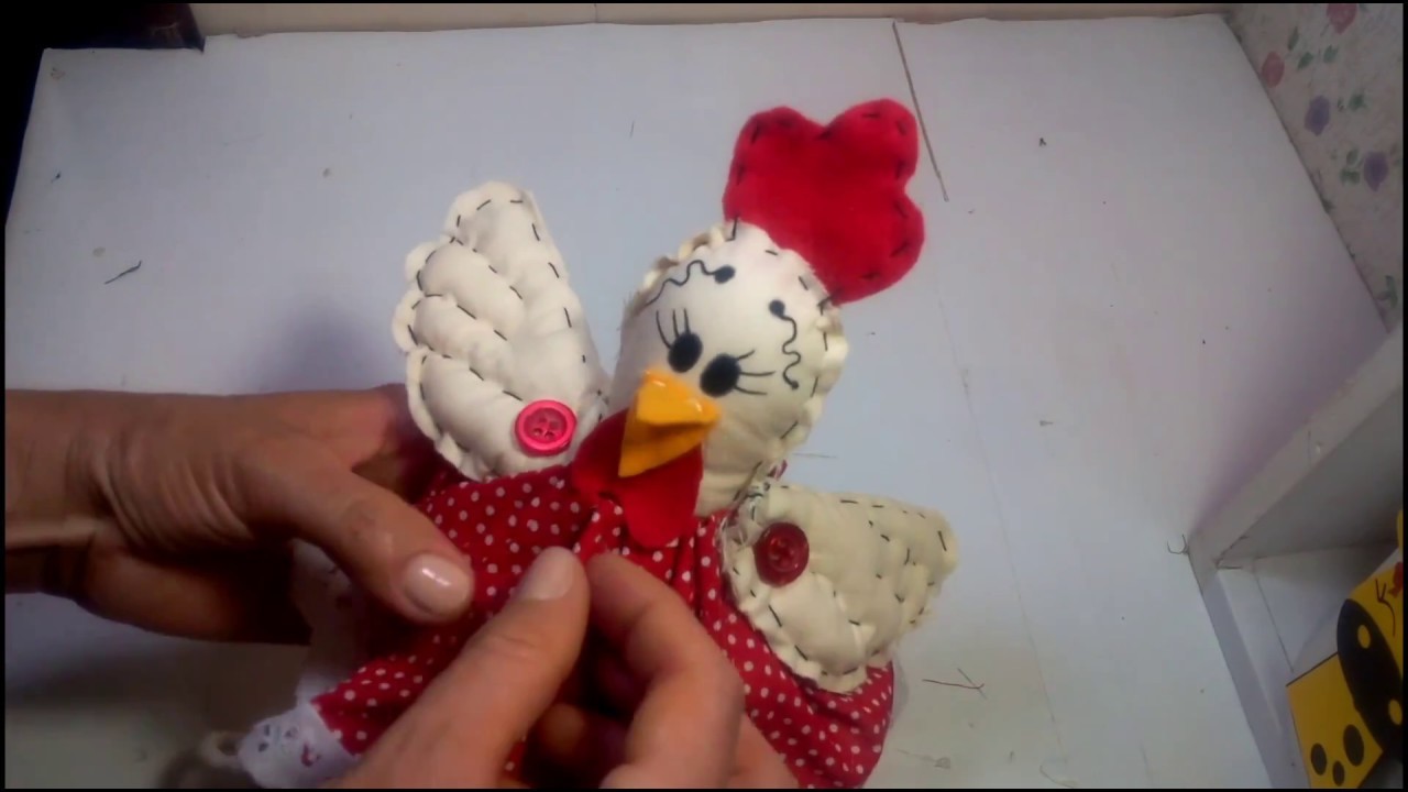 Galinha Sentada de tecido!