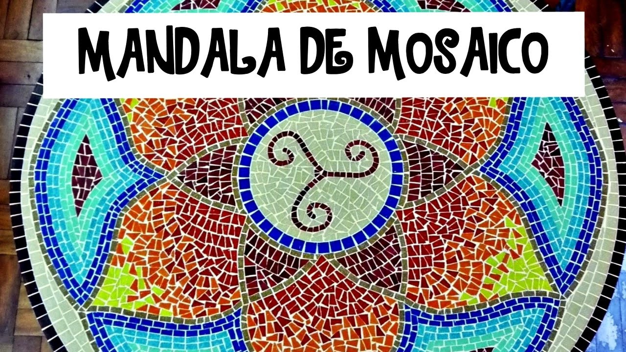 Mandala em Mosaico - Etapas da criação