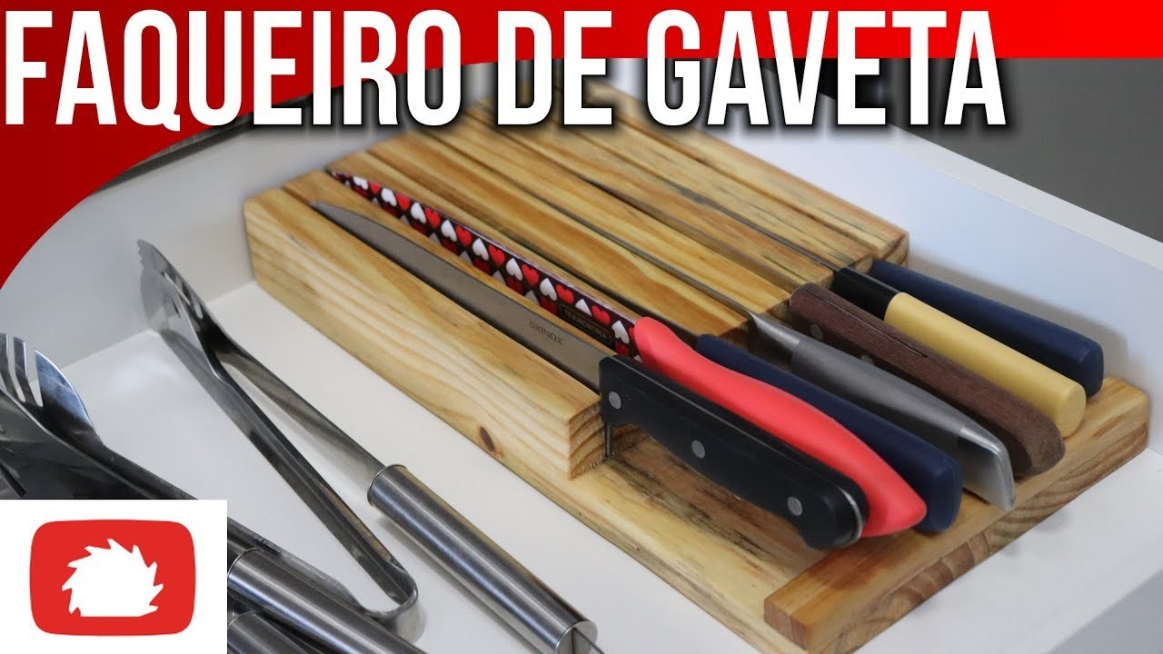 Organizador de facas para gaveta #DIY | Na oficina S04E05