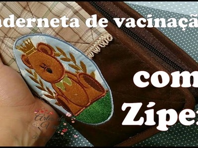 Pap capa de vacinação com fechamento em zíper.