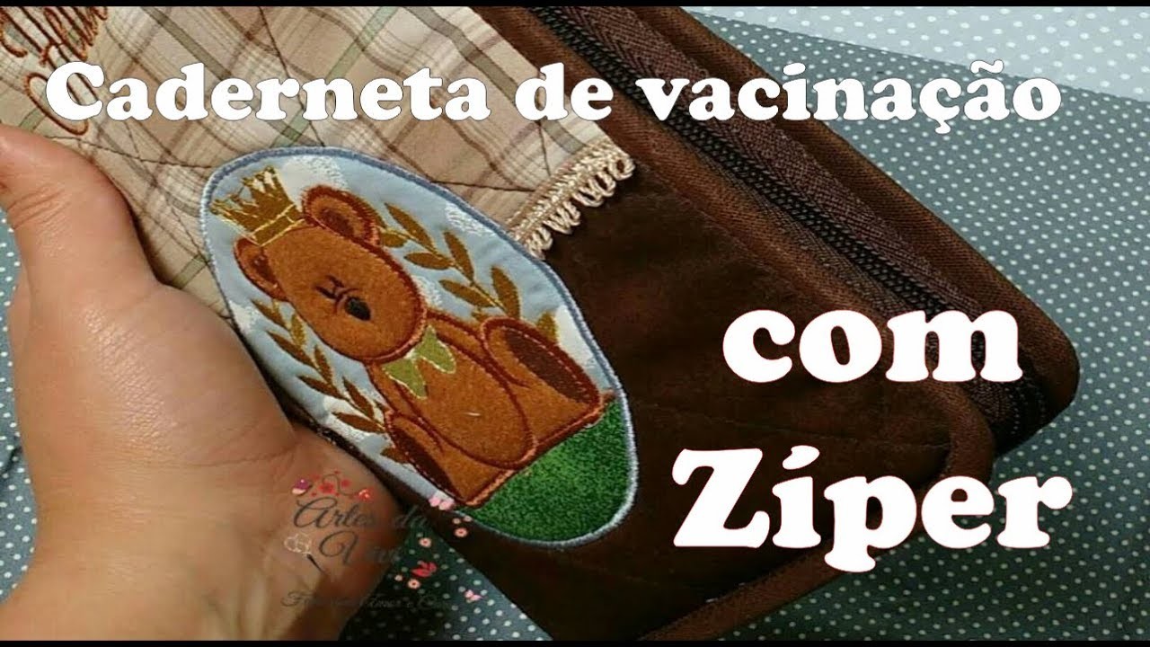 Pap capa de vacinação com fechamento em zíper.