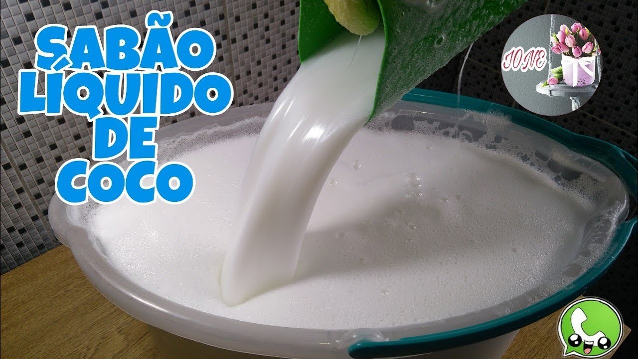 Sabão liquido de coco Não talha e não separa