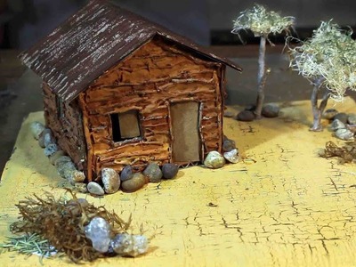 Tutorial  de MAQUETE CASA de PAU a PIQUE (Taipa) - DIY Farm House Model - Como Hacer Casa de Madera