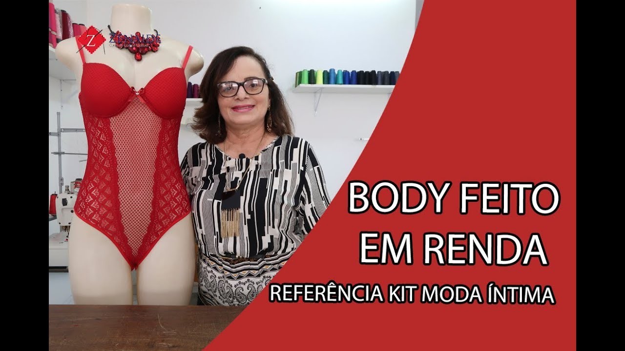 BODY FEITO EM RENDA - REFERÊNCIA KIT MODA ÍNTIMA