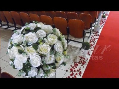 Como Fazer Arranjo de Flores Para Casamento Decoração - Como Montar Arranjos de Flores Artificiais