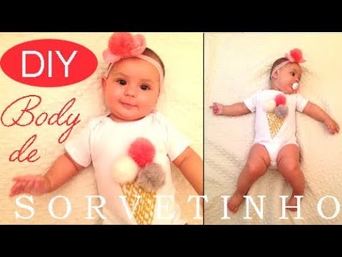 Customização de Body "Sorvetinho" | DIY BABY por Camila Camargo