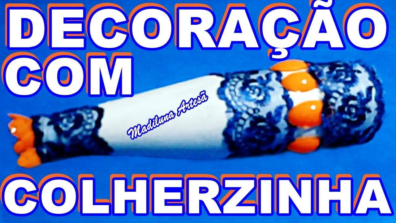 DECORAÇÃO COM COLHERZINHA DE PLASTICO