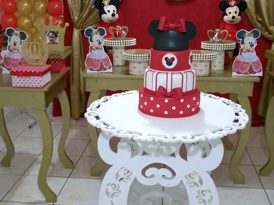 DECORAÇÃO MINNIE REALEZA 3 || NEIDE MATOS
