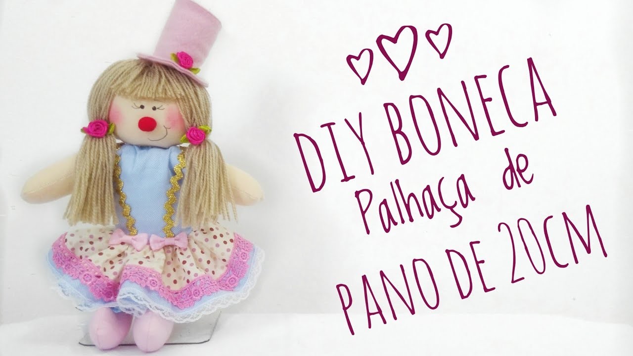 DIY - Boneca Palhaça de Pano