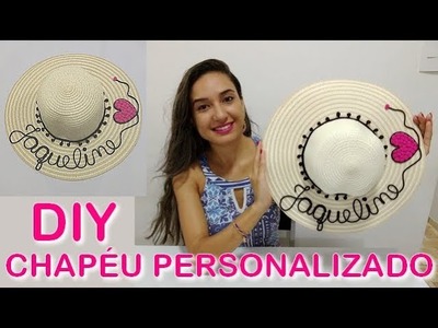 DIY: Chapéu de praia personalizado com nome