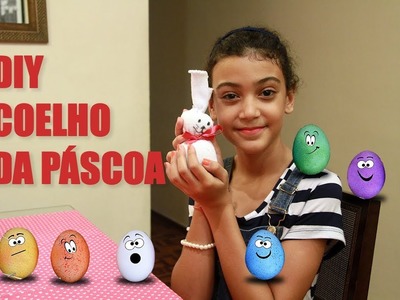 DIY coelhinho da páscoa feito com meia