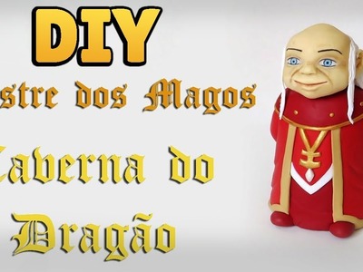 DIY: Como Fazer um MESTRE DOS MAGOS - CAVERNA DO DRAGÃO Miniatura em Biscuit #diynostalgia