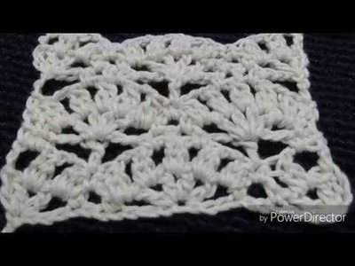 DIY CROCHET PONTO LEQUE 4 HD