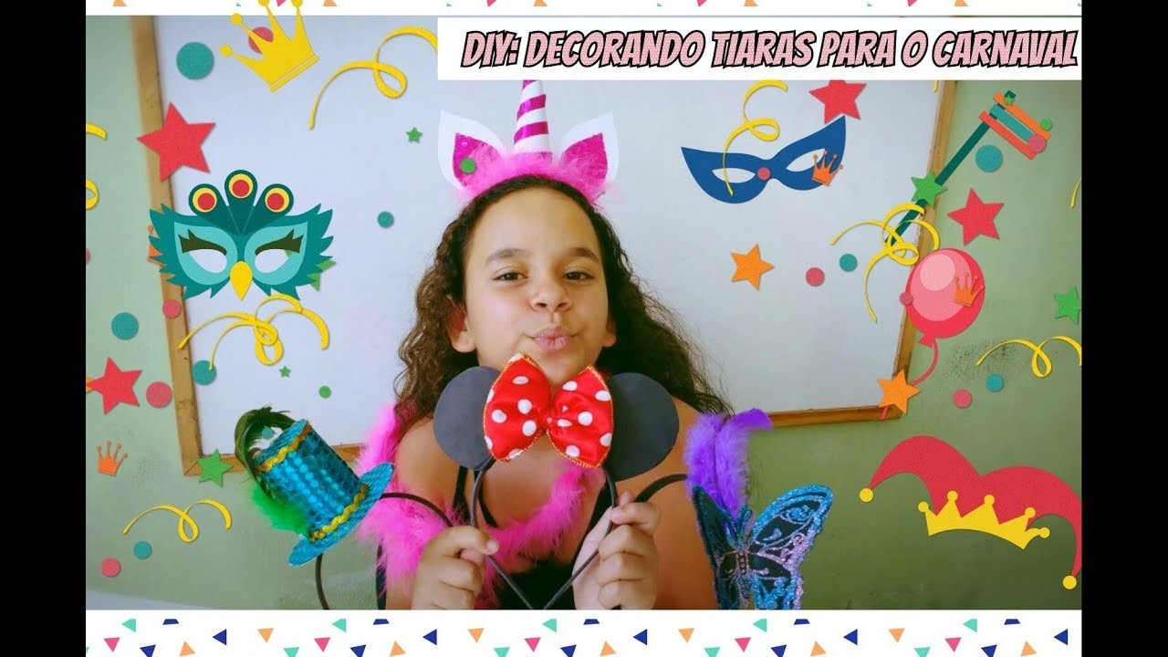 DIY: decorando tiaras para o carnaval ????????✨????