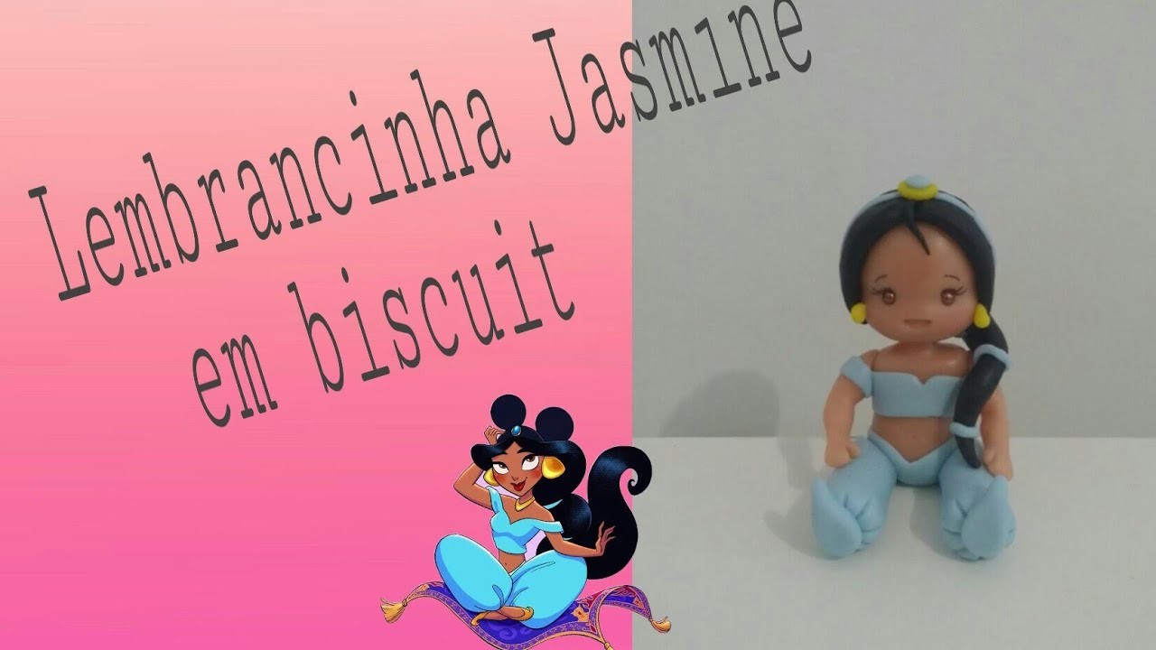 DIY- Lembrancinha Jasmine em biscuit