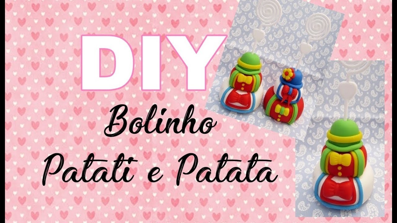 (DIY) Mini Bolo Patati e Patata - Bolinho tema Patati e Patata