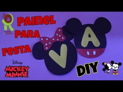 DIY Painel para Festa Mickey e Minnie