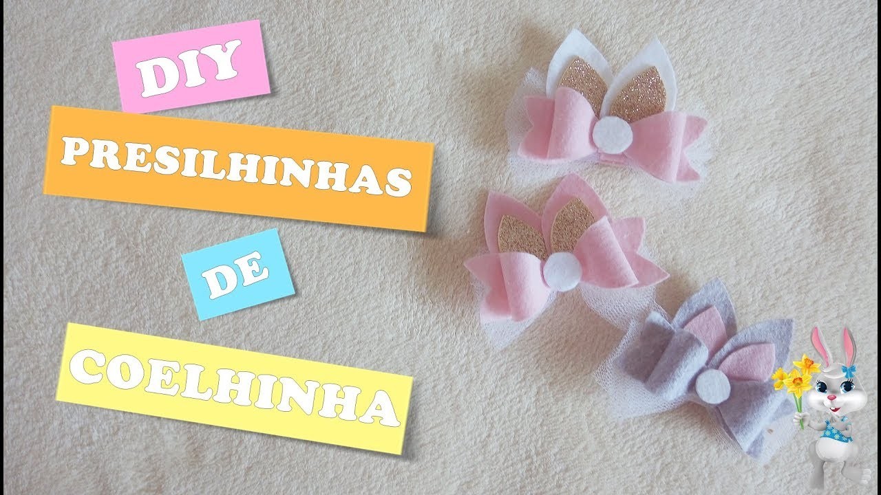 DIY: PRESILHINHAS DE COELHINHA - PÁSCOA