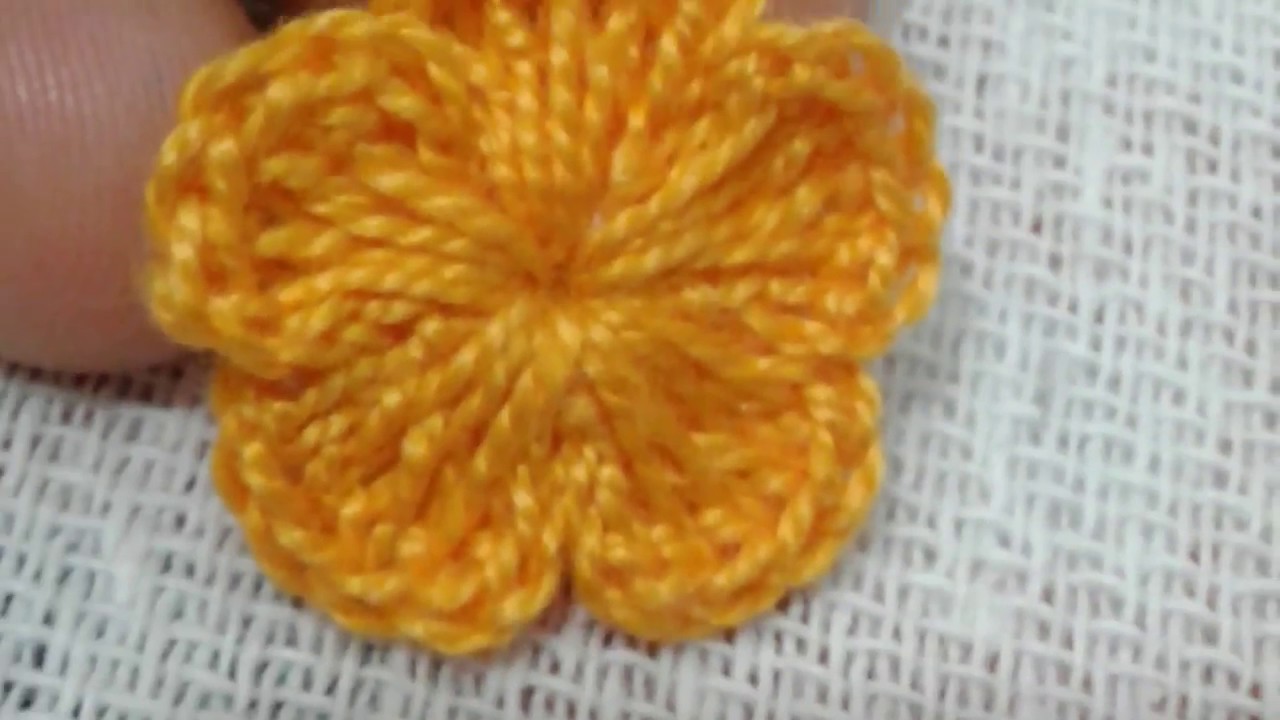 Flor de crochê passo a passo