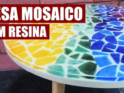 Mesa Mosaico De Resina Epoxi DIY I Kaka Craft na Redelease