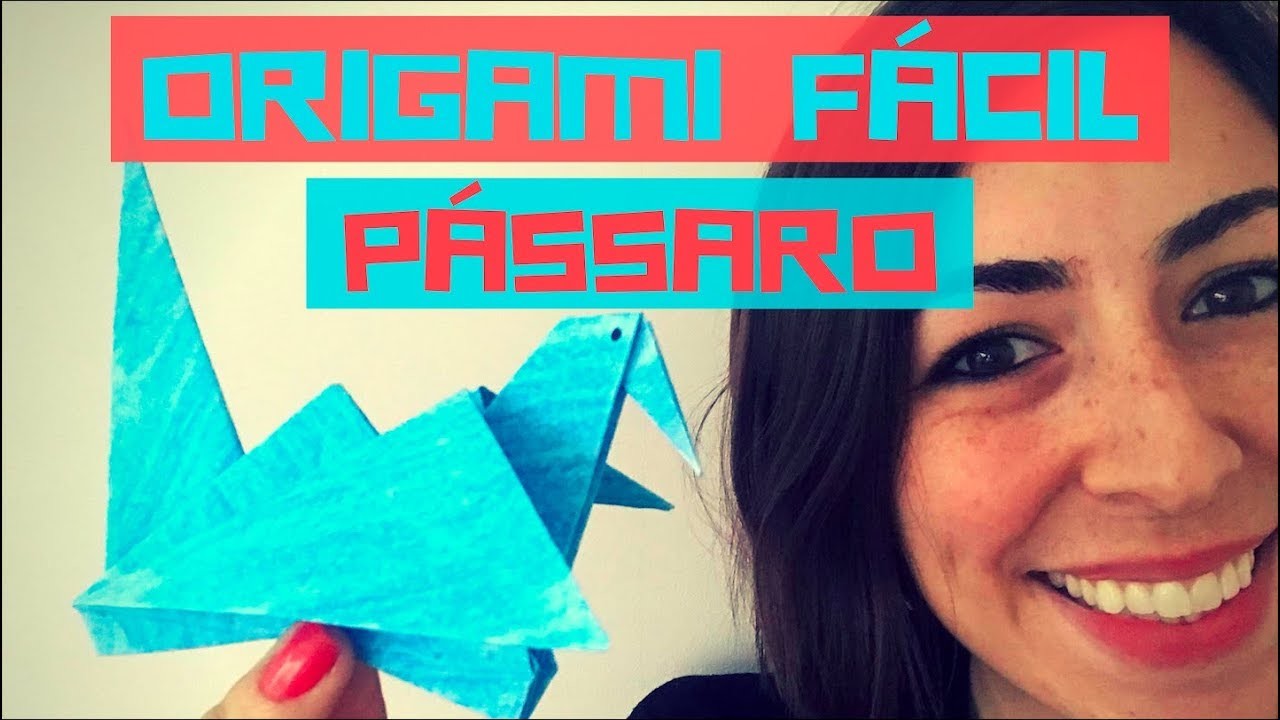 Origami fácil: pássaro de papel - como fazer :: by Mari