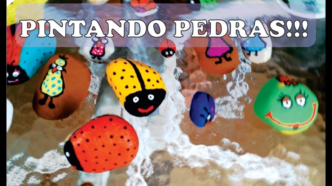 Pintando pedras - Artesanato lindo!