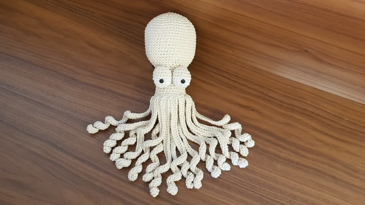 Polvo de Crochê - Passo a Passo - DIY - Amigurumi Polvo - Crochet Octopus Tutorial