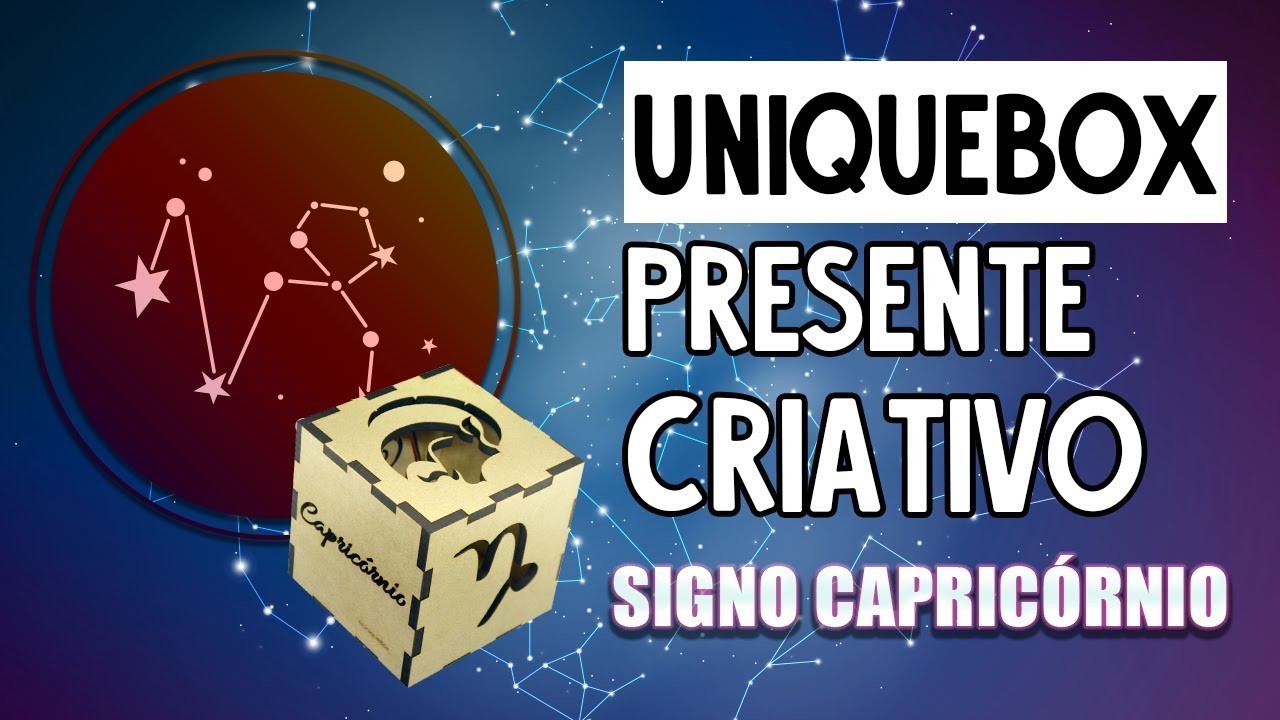 Presente criativo para Signo Capricórnio | Luminária UniqueBox