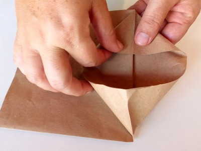 Sacola de papel craft para laços