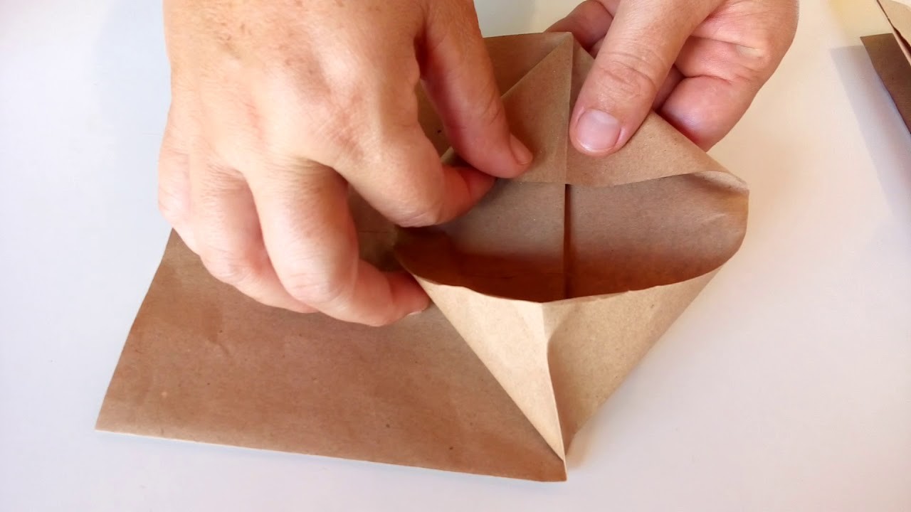 Sacola de papel craft para laços