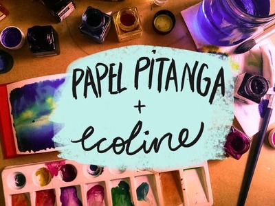 Sketchbook Papel Pitanga + Ecoline