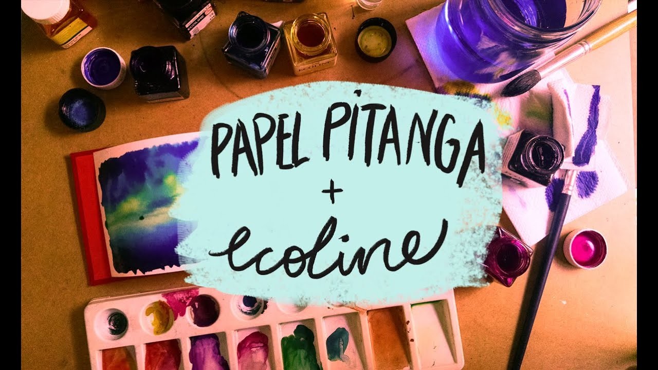 Sketchbook Papel Pitanga + Ecoline