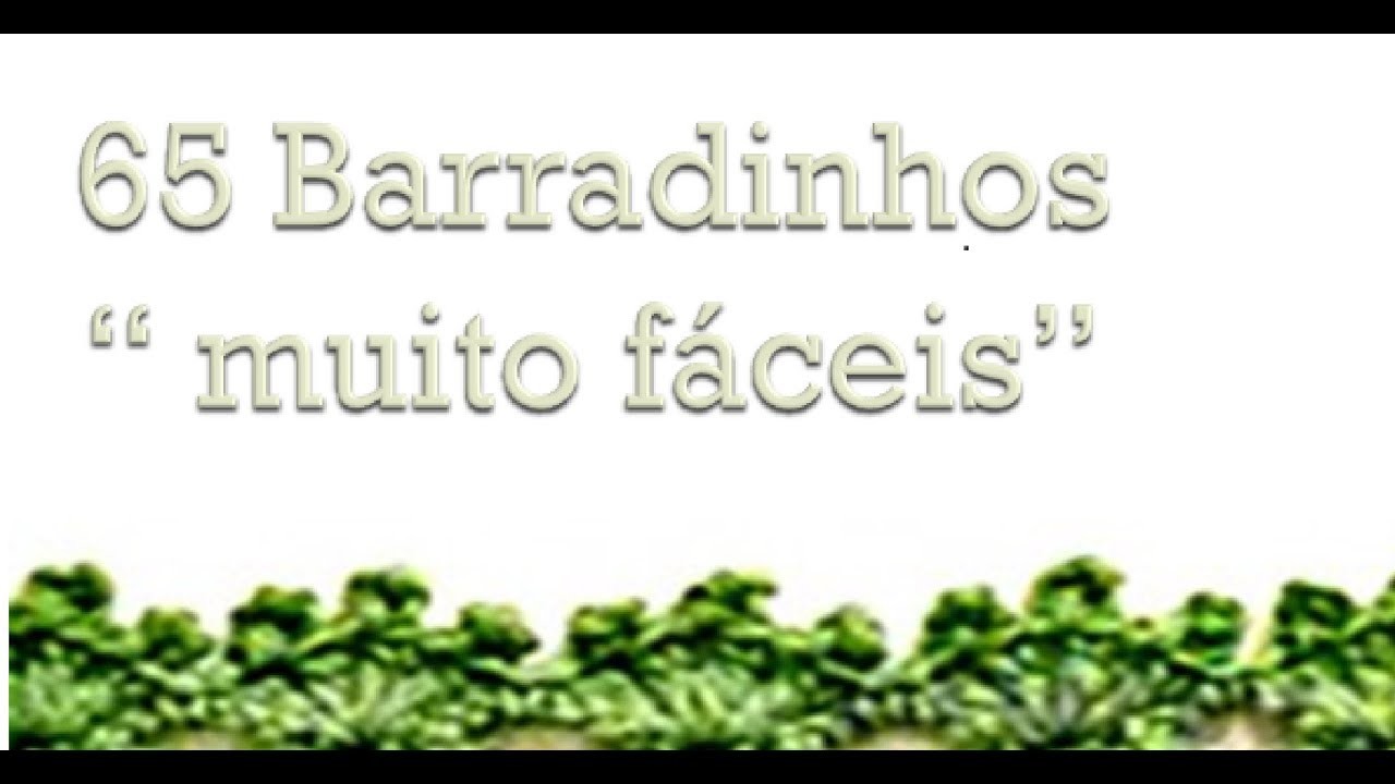 65 BIQUINHOS EM CROCHÊ MUITO FÁCEIS