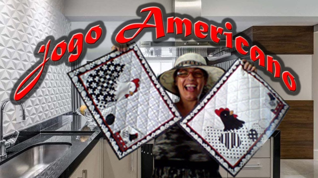 Como fazer Jogo Americano  tecido tricoline com bolso para talher