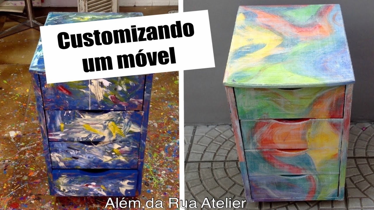 DIY - Aprenda a pintar móveis estilo Casas Bahia, de laminado!!! Nem acredito nesta customização!!!